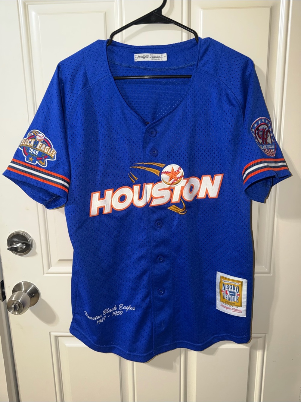 Nostalgia Houston Royal Blue Replica Baseball Jersey